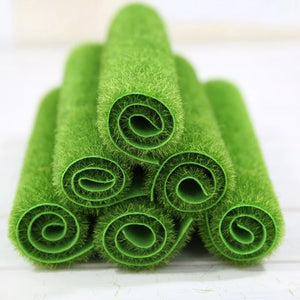 Green Grass Mat Artificial Lawns Turf Carpets Fake Sod Garden Moss