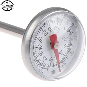 0-100 Degrees Stainless Steel Soil Thermometer Stem Read Dial Display Celsius Range For Ground Compost Garden Supplies