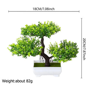 Artificial Plastic Plants Bonsai Small Tree Pot Fake Plant Potted Flower Garden Arrangement Ornaments Room Home Table Decoration