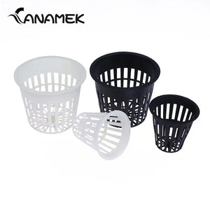 10Pcs 2 Inch 3 Inch Planting Mesh Pot Soilless Net Basket Grow Orchids Hydroponics Cups Slotted Colonization Container