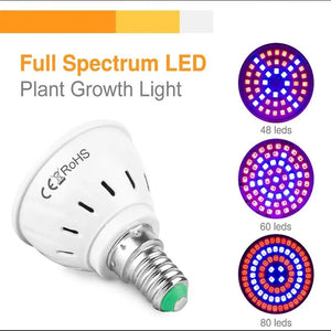 LED Plant Grow Light Cup E27 E14 Plant Indoor Fill Light Cup 220V Hydroponic Full Spectrum Bulb Purple Plant Growth Lamp Cup Lam