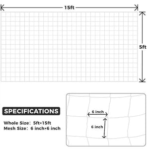 Multi Use Plant Trellis Netting Heavy-Duty Polyester Plant Support Vine Climbing Hydroponics Garden Net Accessories