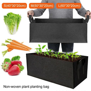 1/2/3PCS Rectangle Plant Grow Bag with Handles, Outdoor Fabric Nursery Pot for Flower, Vegetable, and Garden Planting, Grow Bags