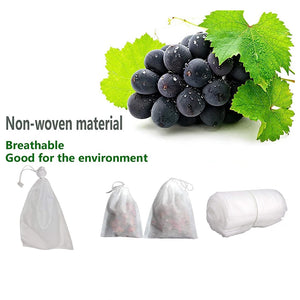 100pcs Growth Bag Non Woven Fruit Grape Protection Bag Fruits Protect Bag Home Gardening Equipment Planting Growth Bags