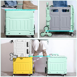 50L Large Capacity Folding The Folding Shopping Cart Trolley The Outdoor Vehicle Home Uses The Courier and Ports.