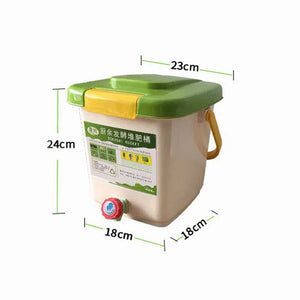 9L Pokashi Compost Bin Fermentation Tank Small Household Compost Box For Food Waste Composting EM Container Organic Fermenter