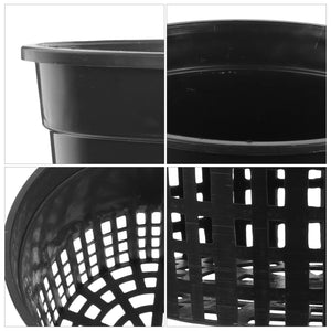 10pcs Net Pots Super Heavy Duty Cups Wide Lip Design Orchids Aquaponics Hydroponics Slotted Mesh Hydroponics Basket Container