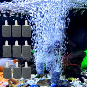 5Pcs  Mini Aquarium Fish Tank Air Stone Oxygen Aerator Increasing Air Bubble Pond Pump Hydroponic Oxygen Fishing Accessories