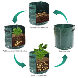 Home Thickened Potato Grow Bag PE Vegetable Grow Bags Home Garden Supplies Vegetable Onion Plant Bag Outdoor Garden Pots