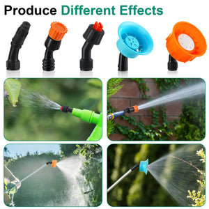 9pcs Garden Sprayer Nozzles Kit Single/Double/Three Solid Brass Nozzles Backpack Sprinkling Gardening Tool Accessories Set