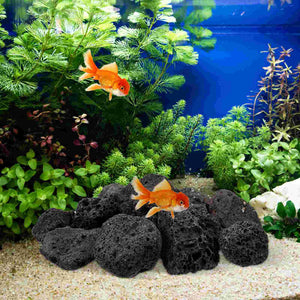 1 Pack of Aquarium Stones Fish Tank Decorations Fish Tank Landscaping Stones Volcanic Rocks Decors