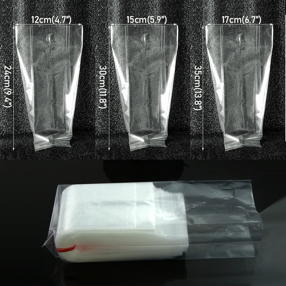 PVC Mushroom Spawn Grow Bags High Temp Pre Sealable Agaric Spawn Cultu ...