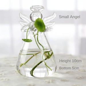 1PC Transparent Glass Vase Living Room Decorations Hydroponic Container High Borosilicate Glass Vase Bottle Home Decoration Vase