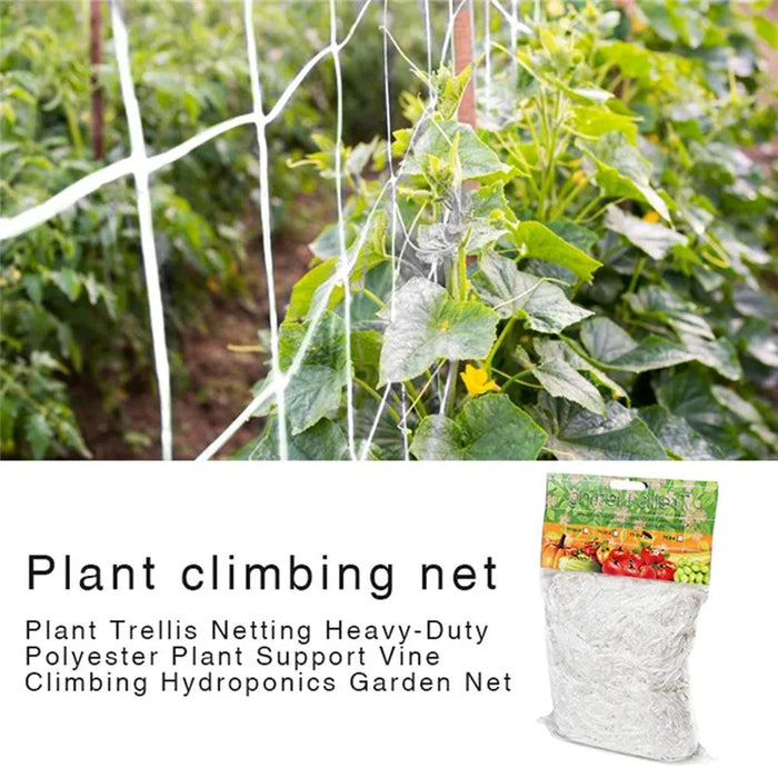 New Plant Trellis Netting Heavy-Duty Polyester Plant Support Vine Climbing Hydroponics Garden Net Accessories Multi Use