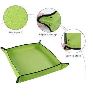 Garden Planting Mat Flower Pot Plant Repotting Mat Reusable Foldable Gardening Transplanting Mat Succulent Plant Pad