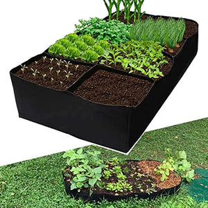 Large Garden Planting Bag Felt Multi-grid Planting Bag Vegetable Planting Pot Plant Flower Planting Pot Plant Nutrition Bag