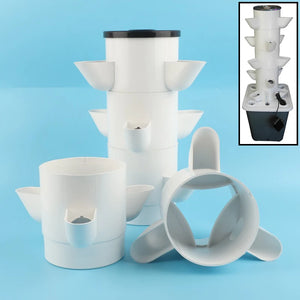 1~10Pcs DIY Balcony Hydroponic Growing System Detachable PP Colonization Cups Home Garden Farm Greenhouse Vertical Tower Planter