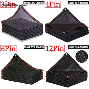 Black Sun Shade Net Anti-UV Garden Buildings Greenhouse Plant Sun Shelter Cover Balcony Shadow Mesh Gazebo Shading Awning ﻿﻿