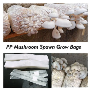 10PCS 0.2um Filter PP Mushroom Grow Bag High Temp Pre Sealable Spawn Media Grow Substrate Polypropylene Bag Garden Planting Tool