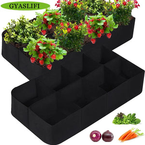 180cm Garden Plant Planting Bag Felt Zoned Planting Bag Vegetable Flower Planting Breathable Plant Nutrient Bag for Planting