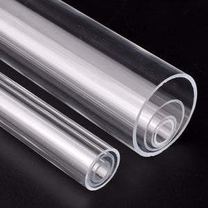 1Pc O.D 16~110mm Clear Acrylic Tube Fish Tank Aquarium Supplies Hydroponics Watering Transparent Plexiglass Pipe 20/33/50cm Long