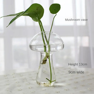 1PC Transparent Glass Vase Living Room Decorations Hydroponic Container High Borosilicate Glass Vase Bottle Home Decoration Vase