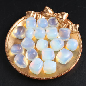 10pcs Opalite Ornaments Irregular Opal Polished Healing Fish Tank Garden Home Decor Craft Natural Stone Mineral DIY Jewelry