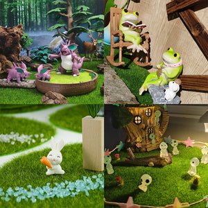 Artificial Grass Mat Carpet Simulation Lawn Turf Miniature Landscape Scene DIY Home Decoration Garden Green Fake Plants