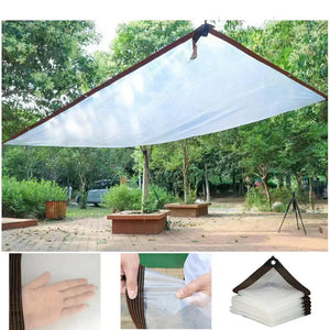 Transparent Tarp 1x1 2*3 4 5 6 3x3 4*4m Waterproof Garden Clear Pe Tarpaulin Rainproof Cover For Plants Patio Uv-Ray Balcony