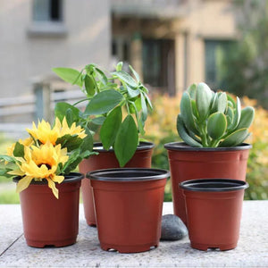 Thin section Flowerpot Plastic Grow Box Fall Resistant Tray For Home Garden Plants Nursery Cup Transplant Flower Plant Pots D4