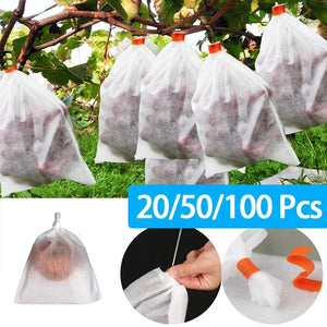 20/50/100Pcs Fruit Protection Bag Plant Grow Bags Non-woven Fabric for Grapes Vegetable Apples Pouch Mesh Bag Garden Tools