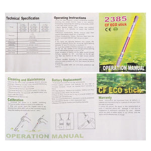 Waterproof 4 in1 Hydroponics Nutrient EC ppm CF Meter Soil Conductivity Tester