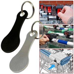 3/20pcs Metal Shopping Cart Tokens Trolley Token Key Ring Decorative Keychain Multipurpose Shopping Portable For Home Outdoor