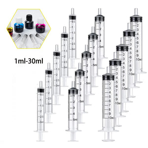 2-20Pcs 1ml-10ml Plastic Reusable Syringe For Measuring Nutrient Hydroponics Kithchen Tool