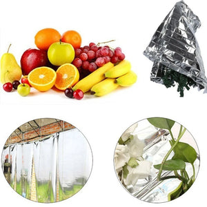 210x120cm Silver Reflective Film Good Solar Radiation Transmission Performance Plants Garden Greenhouse Covering Foil Sheets