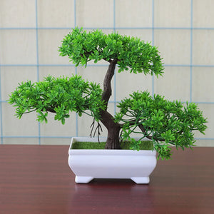 Bonsai Small Tree Pot Artificial Plants Fake Plant Flowers Potted Ornaments for Home Room Table Decoration Hotel Garden Decor