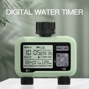 Eshico HCT-326 Super Timing 2-Outlet Water Timer Precisely Watering Up Outdoor Automatic Irrigation Fully Adjustable Program