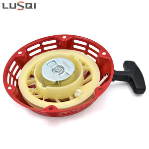 LUSQI Recoil Starter + Sleeve + 6 Screws+Spare Handle For Honda 168F 170F GX120 GX140 GX160G X200 163CC 196CC Engine Lawn Mower