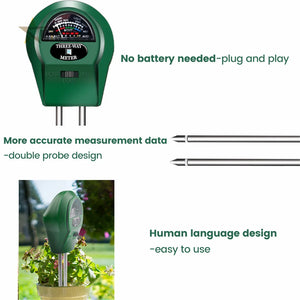 Soil PH Meter Sunlight PH Tester Flowers Soil Moisture Sensor Meter Plants Acidity Humidity PH Monitor Garden Tool