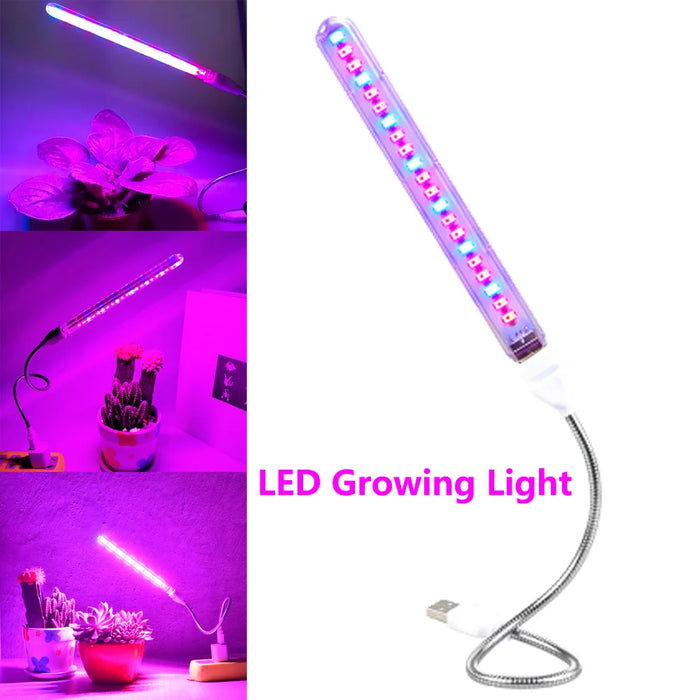 LED Full Spectrum Plant Lamp USB Grow Light Flexible LED Growth Light Phyto Lamp Flower Seedling Hydroponic Lighting Fitolampy