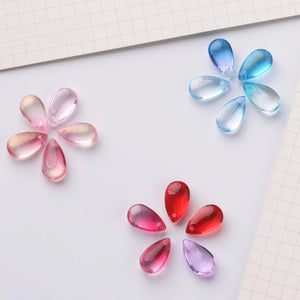 6x9mm Water Drop Shape Czech Glass Beads Crystal Loose Beads For DIY Jewelry Making Crafts Necklace Bracelet Charm Accessories