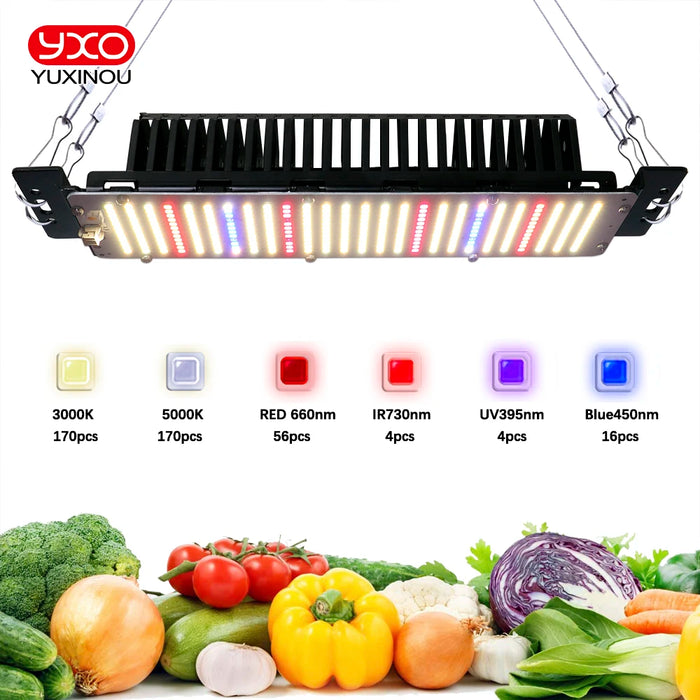 300W LED Grow Light With Sam-sung LM2835 Full Spectrum Plant Growth Lamp For Indoor Greenhouse Hydroponics Plant Flower Seeding