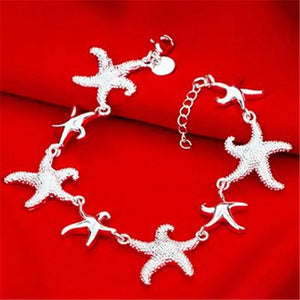 925wholesale , Charms beads Chain Beautiful bracelet silver color fashion for women Wedding nice jewelry JSHh236