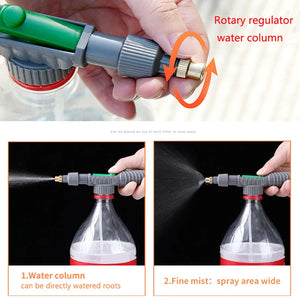 Manual High Pressure Air Pump Sprayer Adjustable Drink Bottle Spray Head  Agriculture Tools  Nozzle Garden Watering Tool