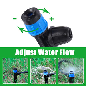 Garden Micro drip irrigation 360 Degrees Rotating Nozzle Powder sprayer sprinkler use for 1/4" Hose garden watering system