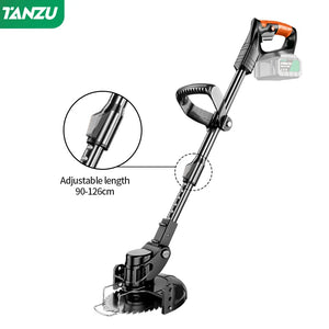 Electric Lawn Mower 21V Handheld 1880W Grass Cutting Wood Trimmer Length Adjustable With Battery Cordless Garden Power Pruning