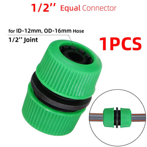 1/2" 3/4'' 1" Garden Hose Water Gun Quick Connector Repair Damaged Leaky Water Tube Adapter for 16mm 20mm PE Pipe Fitting Joint