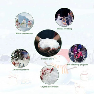 10 PCS Artificial Snowflakes Magic Props Christmas Snow Festival Supplies Scenery Convenient Safe Non-Toxic Easy To Take