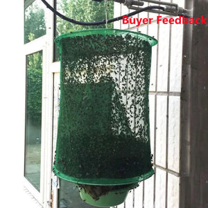 Fly Catcher Killer Pest Control Reusable Hanging Flytrap Cage Net Traps Garden Flycatcher Insect Catcher Killer Pest Control