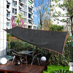 Black Shading Net Anti-UV Sunshade Cloth Outdoor Swimming Pool Cover Sunshade Mesh Garden Plants Balcony Patio Car Canvas Awning